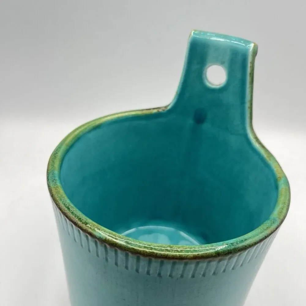 Crate And Barrel Container Blue Ceramic